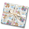 Personalised Wrapping Paper Birthday Circus Animals Tiger Elephant Custom Wrap