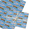 Personalised Wrapping Paper Kids Birthday Dark Blue Roblox Custom Gift Wrap