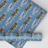 Personalised Wrapping Paper Kids Birthday Dark Blue Roblox Custom Gift Wrap