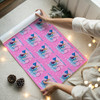 Personalised Wrapping Paper Kids Birthday Frozen Pink Girls Custom Gift Wrap