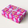 Personalised Wrapping Paper Kids Birthday Girls Barbie Pink Custom Gift Wrap