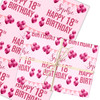 Personalised Wrapping Paper 18th Birthday Pink Girls Custom Gift Wrap Personalised Wrapping Paper 18th Birthday Pink Girls Custom Gift Wrap