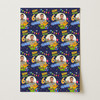 Personalised Wrapping Paper Kids Birthday Navy Monsters Photo Custom Gift-Wrap