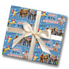 Personalised Wrapping Paper Kids Birthday Roblox Blue Custom Gift Wrap