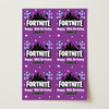 Personalised Wrapping Paper Kids Birthday Stars Fortnite Purple Custom Gift-Wrap