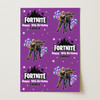 Personalised Wrapping Paper Kids Birthday Stars Purple Fortnite Custom Gift Wrap