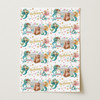 Personalised Wrapping Paper Kids Birthday Mermaids Photo Girls Custom Gift Wrap