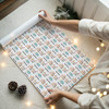 Personalised Wrapping Paper Kids Birthday Woodland Animal White Custom Gift Wrap