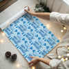 Personalised Wrapping Paper 35th Birthday Blue For Him Custom Gift Wrap