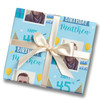 Personalised Wrapping Paper 45th Birthday Photo Blue For Him Custom Gift Wrap