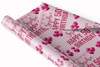 Personalised Wrapping Paper 50th Birthday Pink For Her Custom Gift Wrap