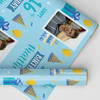 Personalised Wrapping Paper 16th Birthday Blue Boys Photo Custom Gift Wrap Personalised Wrapping Paper 16th Birthday Blue Boys Photo Custom Gift Wrap