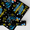 Personalised Wrapping Paper Kids Birthday Batman Logo Boys Custom Gift Wrap