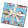 Personalised Wrapping Paper Kids Birthday Blue Boys Paw Patrol Custom Gift Wrap