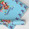 Personalised Wrapping Paper Kids Birthday Blue Lilo & Stitch Custom Gift Wrap