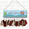 Personalised Christmas Advent Calendar Couples Ice Skating Xmas Countdown Sign