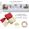 Personalised Christmas Advent Calendar Couples Elves DIY Xmas Countdown Sign