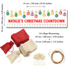 Personalised Christmas Advent Calendar Men Women Baubles Xmas Countdown Sign
