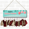Personalised Christmas Advent Calendar Men Women Red DIY Xmas Countdown Sign