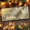 Bronze Mirror Acrylic Ticket Any Pantomime Christmas Personalised Any Text