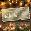 Bronze Mirror Acrylic Ticket Afternoon Tea Christmas Personalised Any Text