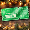 Green Mirror Acrylic Ticket Any Show Theatre Musical Christmas Personalised