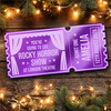Purple Mirror Acrylic Ticket Rocky Horror Show Theatre Musical Personalised Purple Mirror Acrylic Ticket Rocky Horror Show Theatre Musical Personalised