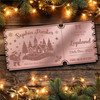 Red Mirror Acrylic Ticket Lapland Surprise Trip Christmas Personalised Any Text Red Mirror Acrylic Ticket Lapland Surprise Trip Christmas Personalised Any Text