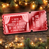 Red Mirror Acrylic Ticket Priscilla Queen Of The Desert Musical Theatre Custom Red Mirror Acrylic Ticket Priscilla Queen Of The Desert Musical Theatre Custom