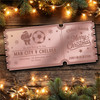 Rose Gold Mirror Acrylic Ticket Any Football Game Christmas Personalised Voucher