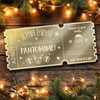 Rose Gold Mirror Acrylic Ticket Any Pantomime Santa Christmas Personalised