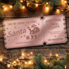 Rose Gold Mirror Acrylic Ticket To See Santa Visit Christmas Personalised