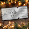 Rose Gold Mirror Acrylic Ticket To See Santa Visit Christmas Personalised