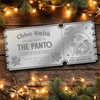 Silver Mirror Acrylic Ticket Any Show Theatre Panto Santa Christmas Personalised