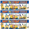 Personalised Party Banner For Kids Birthday Minions