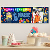 Personalised Party Banner For Kids Birthday Minions Photo