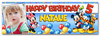 Personalised Party Banner For Kids Birthday Disney Mickey Mouse Clubhouse