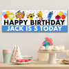 Personalised Party Banner For Kids Birthday Boys Mr Men