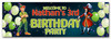 Personalised Party Banner For Kids Birthday Peter Pan Balloons