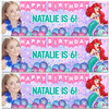Personalised Party Banner For Kids Birthday Disney Princess Ariel