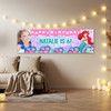 Personalised Party Banner For Kids Birthday Disney Princess Ariel