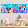 Personalised Party Banner For Kids Birthday Girls Sonic The Hedgehog Photo