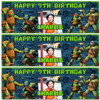 Personalised Party Banner For Kids Birthday Teenage Mutant Ninja Turtles Photo