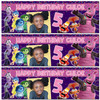 Personalised Party Banner For Kids Birthday Trolls Photo