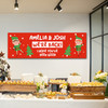 Personalised Party Banner For Christmas Elf Arrival We're Back! Green