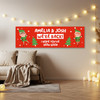 Personalised Party Banner For Christmas Elf Arrival We're Back! Green