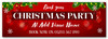 Personalised Party Banner For Christmas Party Book Venue Name Business Red