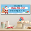 Personalised Party Banner For Christmas Party Couple Santa Gift