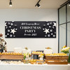 Personalised Party Banner For Christmas Party Silver Stars