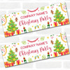 Personalised Party Banner For Christmas Party Tree Drinks Gingerbread